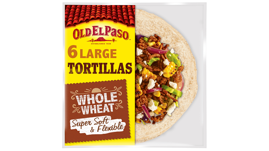 super soft flexible whole wheat six large tortillas 